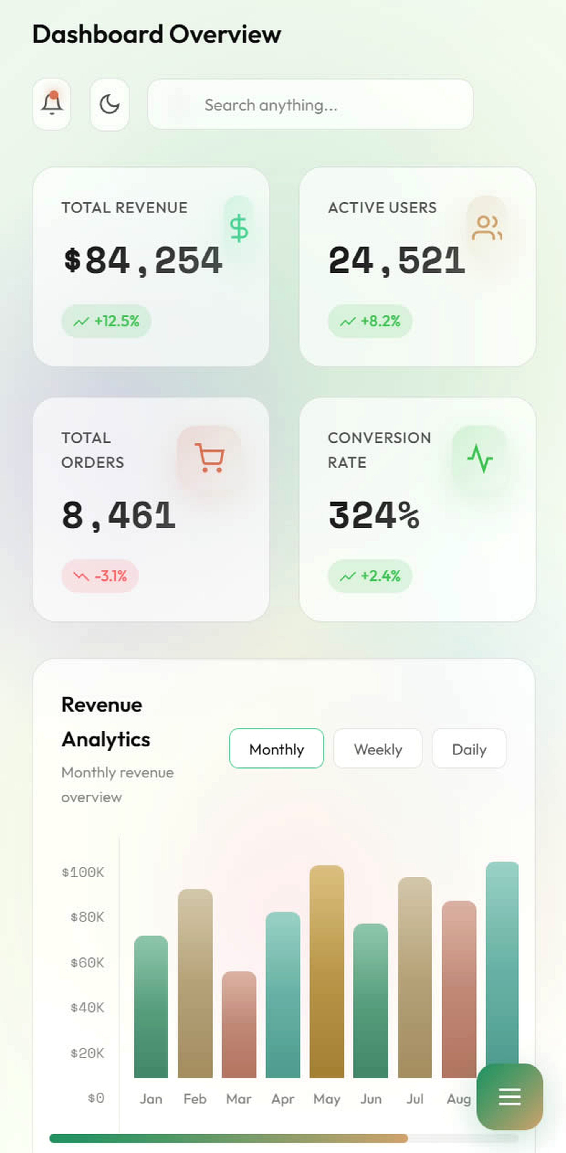 Interfaz de usuario de la App Conductor